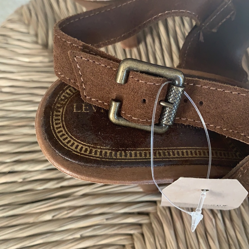 Brown Suede sandals with fringe - Picture 11 of 12